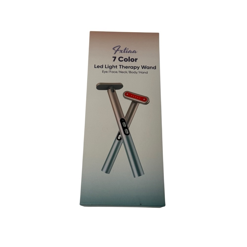 Fxtiaa led red Light  Wand  for eyes face neck hands new in box travel